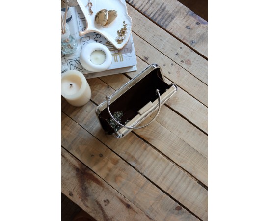 Gold Mika Zincirli El Omuz Çantası