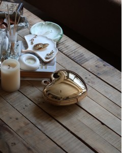 Gold Metal Kalp Zincirli El Omuz Çantası