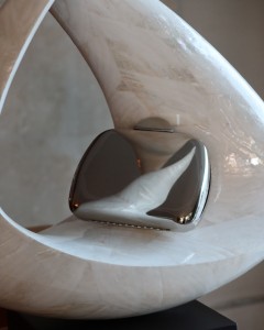 Silver Metal Düz Zincirli Omuz Çantası