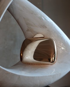 Gold Metal Düz Zincirli Omuz Çantası