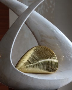 Gold Midye Mika Zincirli El Omuz Çantası