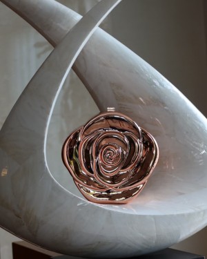  Rose Gold Gül Mika Zincirli El Omuz Çantası