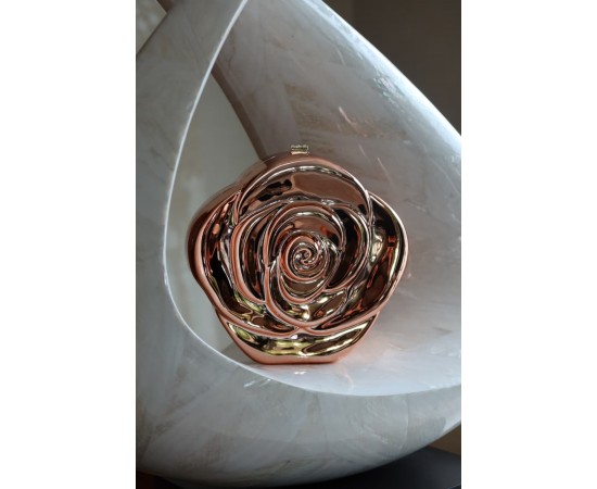  Rose Gold Gül Mika Zincirli El Omuz Çantası