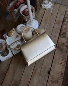  Gold Rugan Metal Tutma Saplı Kapaklı Abiye Çantası