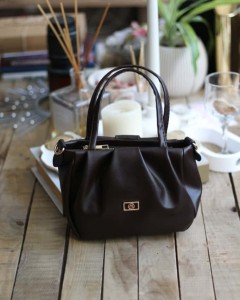 acı kahve büzgü doku çift kulplu el omuz çantası acı kahve büzgü doku çift kulplu el omuz çantası