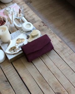 süet bordo mini kutu omuz çantası