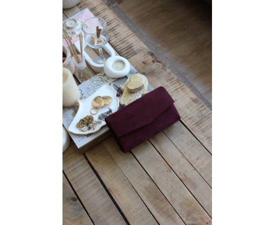 süet bordo mini kutu omuz çantası süet bordo mini kutu omuz çantası