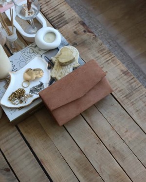 süet camel  mini kutu omuz çantası