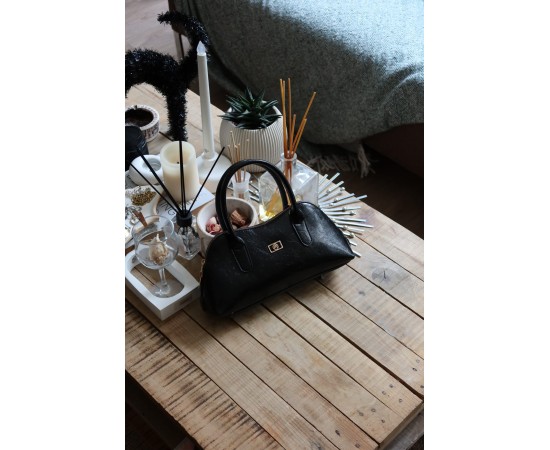 siyah parlak çift fermuar detaylı el omuz çantası siyah parlak çift fermuar detaylı el omuz çantası