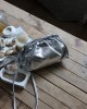 Silver Kartlık Detaylı Bohça Form Omuz Çantası Silver Kartlık Detaylı Bohça Form Omuz Çantası