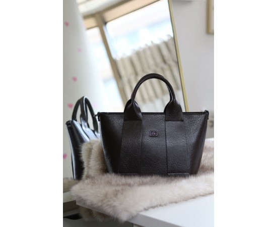  Acı kahve büyük boy askılı el omuz çantası