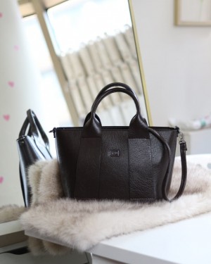  Acı kahve büyük boy askılı el omuz çantası