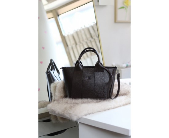  Acı kahve büyük boy askılı el omuz çantası