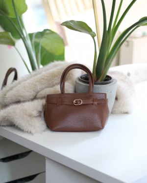 Taba mini boy gold toka detaylı el omuz çantası 