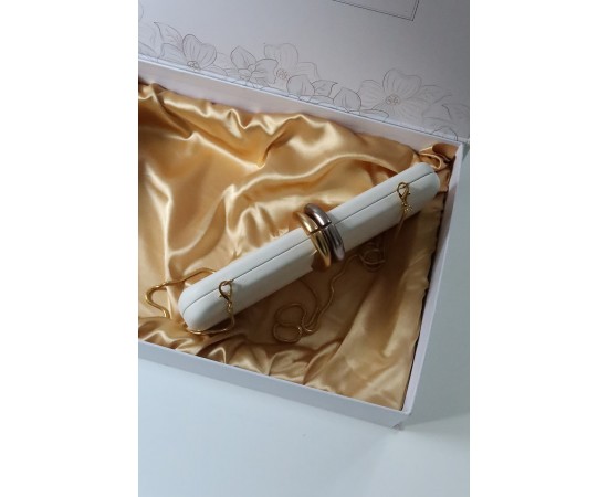  Beyaz metal aksesuar detaylı zincirli slim abiye el omuz çantası