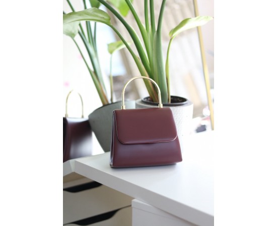 Kadın Bordo Metal Sap Detaylı Abiye El Omuz Çantası Kadın Bordo Metal Sap Detaylı Abiye El Omuz Çantası