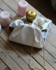  beyaz gold burslu mini pouch el omuz çantası