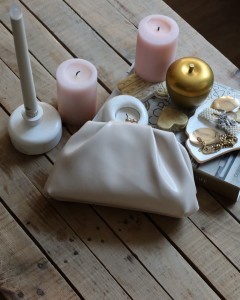 krem  gold burslu mini pouch el omuz çantası