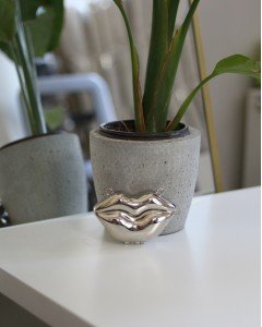 Silver Dudak Mini Charm Çanta Aksesuarı