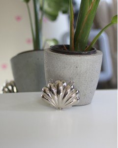 Silver İstiridye Mini Charm Çanta Aksesuarı