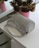 Kadın Silver Çift Kulp Tutmalı Taş İşleme Abiye Çanta
