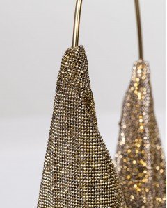  Kadın Gold Taş Dokuma Metal Tutma Sap Detaylı Abiye Çanta