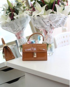 Kadın Camel Rugan Toka Detaylı Zincirli El Omuz Çantası