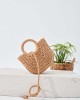 Camel Askılı Mini Hasır Çanta