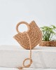 Camel Askılı Mini Hasır Çanta