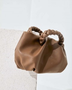 Vizon Örme Saplı Yumuşak Deri Omuz Çantası