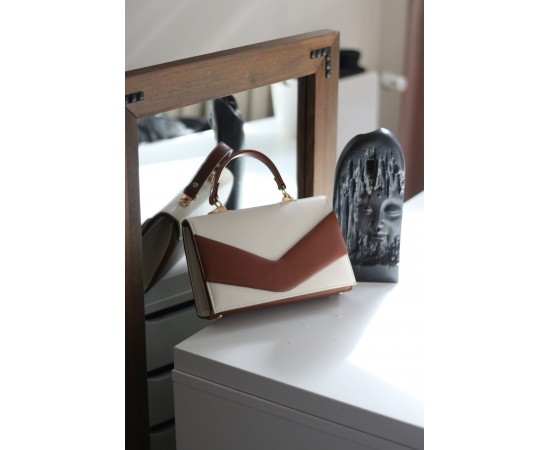 Krem Taba Zarf Tutma Saplı Omuz Çantası Krem Taba Zarf Tutma Saplı Omuz Çantası