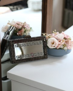 Kadın Siyah Taş Detaylı Desenli Abiye Çanta