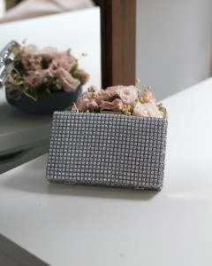  Kadın Taş Detaylı Kasalı Abiye Çanta 