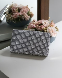  Kadın Taş Detaylı Kasalı Abiye Çanta 