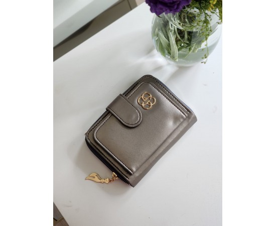 Kadın Platin Gold Aksesuar Detaylı Cüzdan 