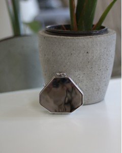 Silver Petek Aynalı Mini Charm Çanta Aksesuarı